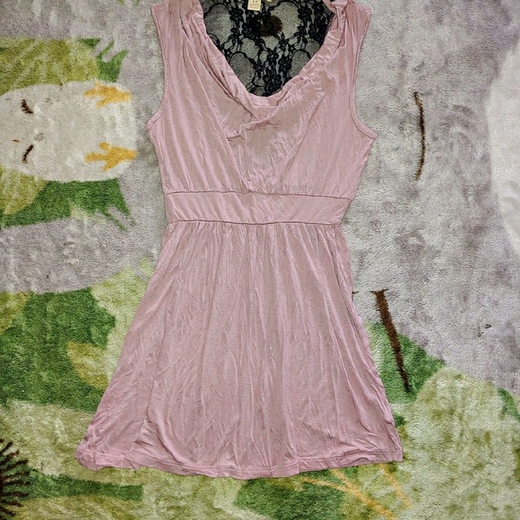 NWOT Forever21 Cowlneck & Lace Dress - Picture 1 of 4